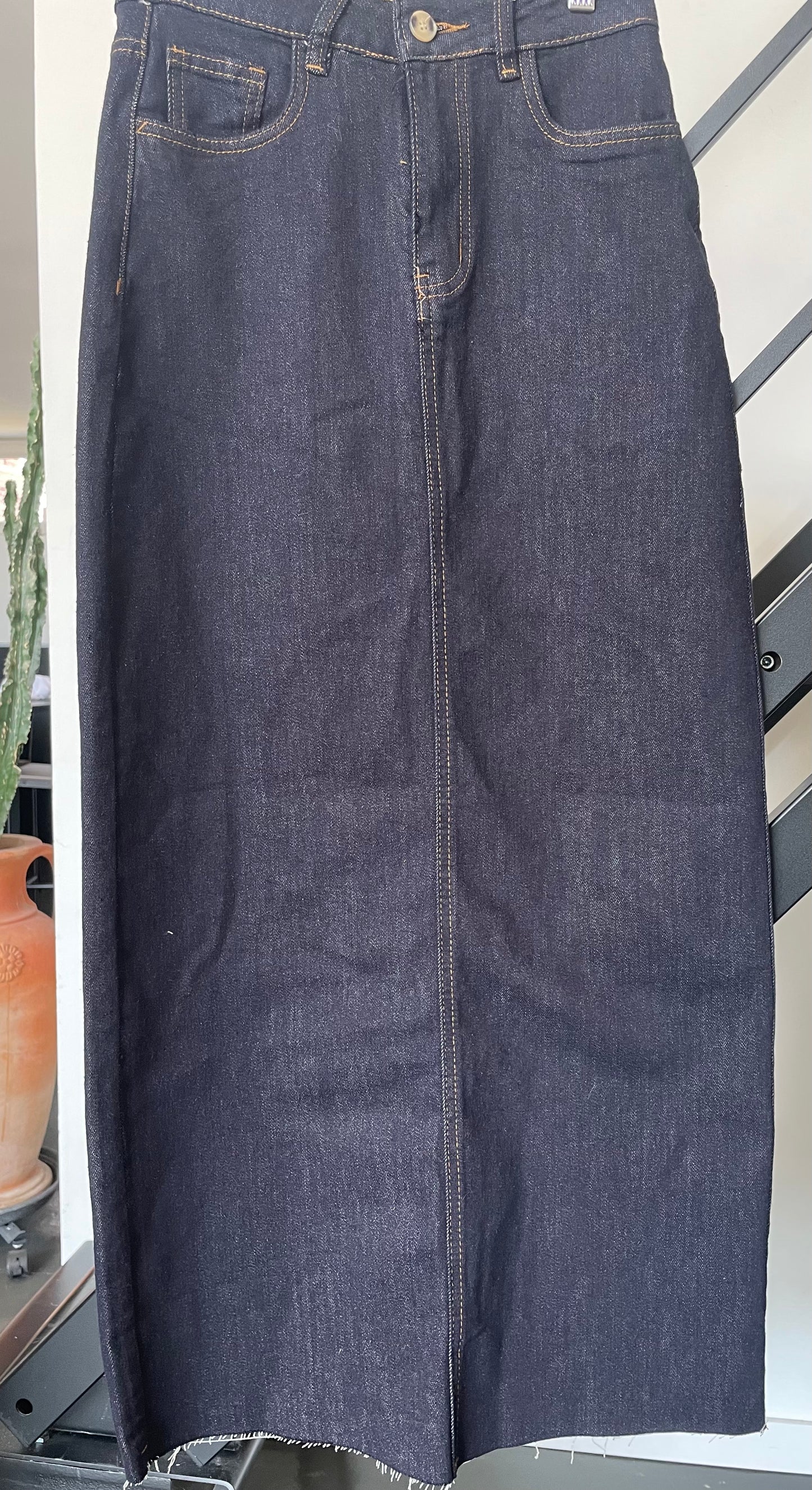 Jupe en jeans brut