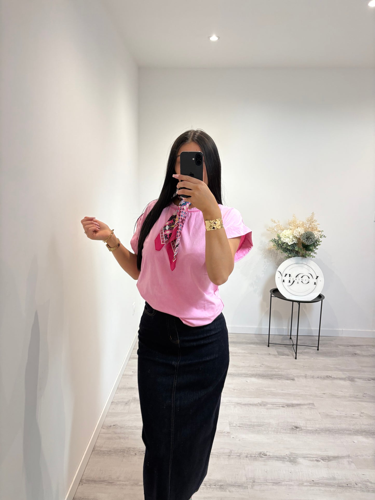 Jupe en jeans brut