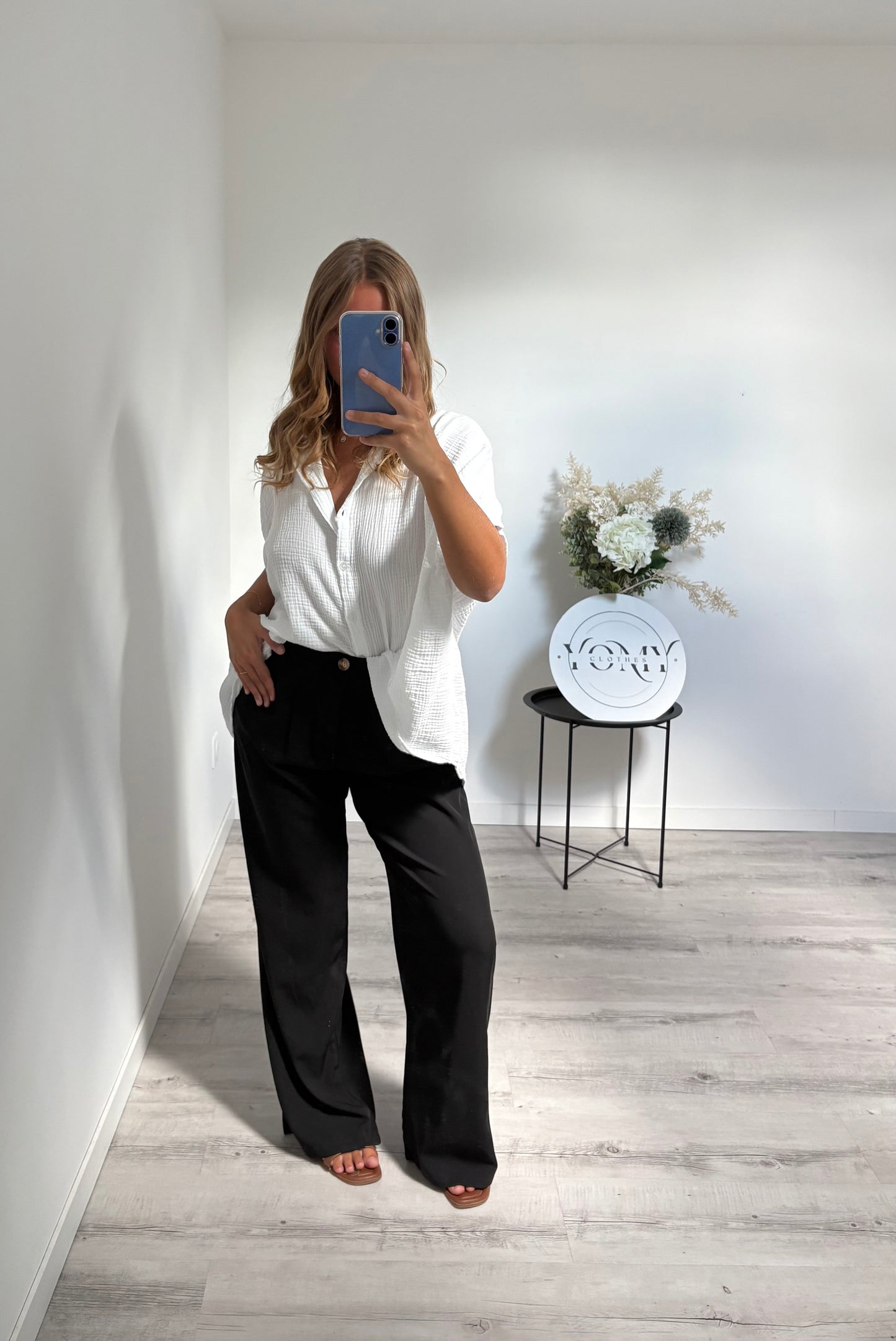 Pantalon fluide noir