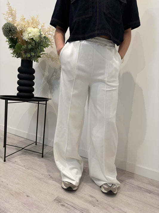 Pantalon jogging blanc