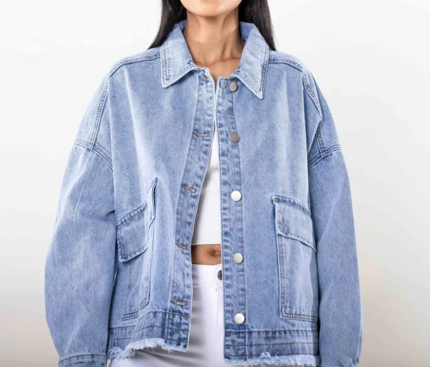 Veste en jeans oversize