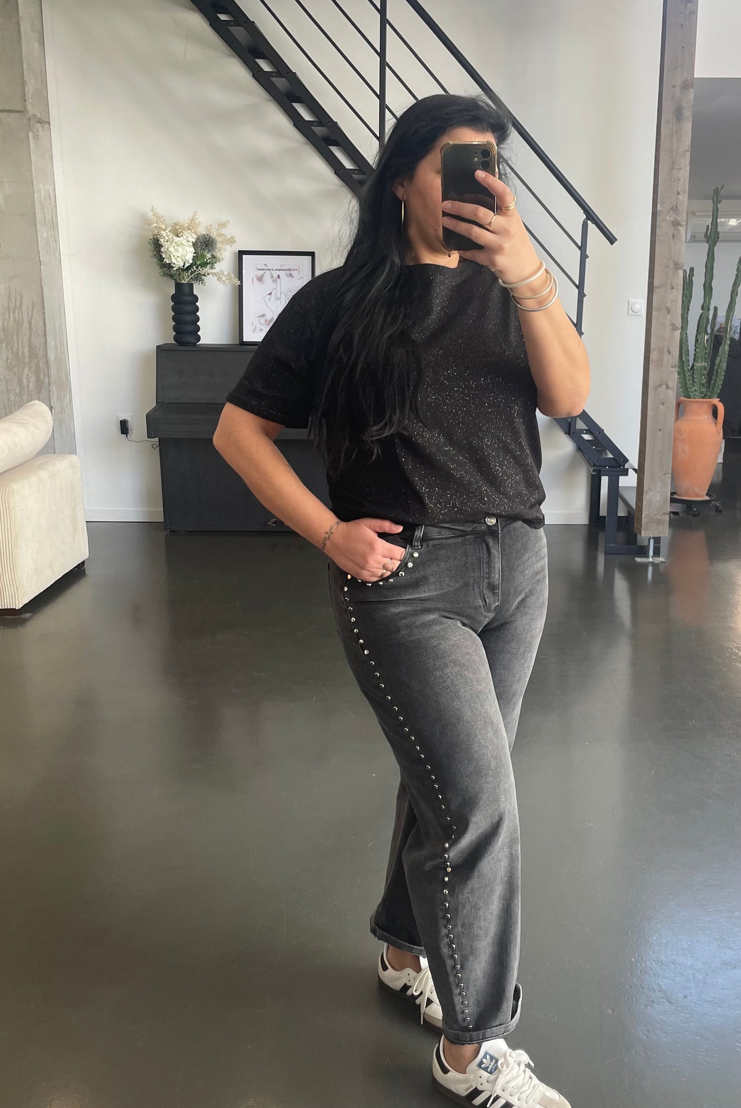 T-shirt pailleté maé